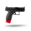 CZ P10S  +5 Magazine Extension - Red in pistol