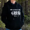 Hold the Line Shield Arms Hoodie Black