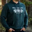 Hold the Line Shield Arms Hoodie Green