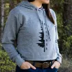 Montana Made Women's Cropped Hoodie Grey