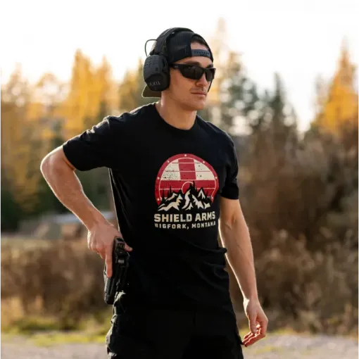 Mountain Logo Shirt Shield Arms